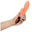 Вібратор Loveline Ultra Soft Silicone Rabbit Vibrator, помаранчевий - Фото №7