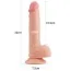 Фаллоимитатор Dual-Layered Silicone Nature Cock LV4003, телесный - Фото №6