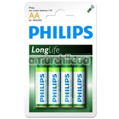 Батарейки Philips LongLife AA, 4 шт - Фото №1