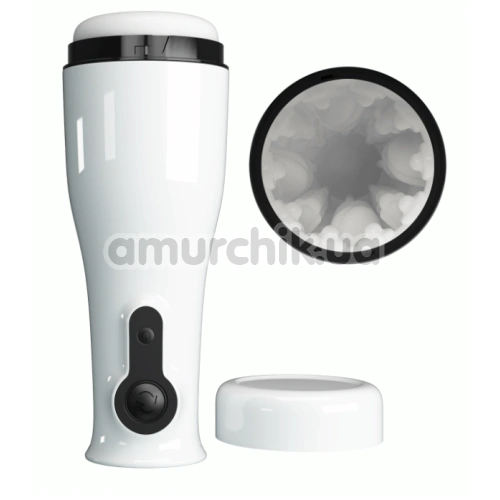 Мастурбатор з ротацією Pretty Love Sabrina Power Rotation Masturbator, білий