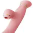 Вибратор с вакуумным стимулятором и подогревом Zalo Rose Rabbit Vibrator, розовый - Фото №4