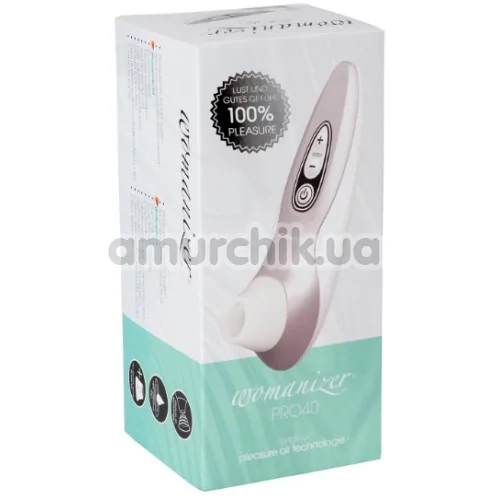 Симулятор орального сексу для жінок Womanizer Pro40, сірий