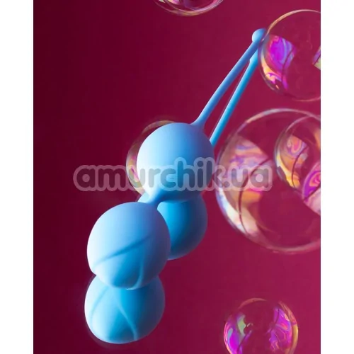 Вагінальні кульки A-Toys Pleasure Balls 764004, блакитні