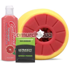 Набір для мінету Doc Johnson GoodHead Grapefruit Blowjob Set, 3 шт - Фото №1
