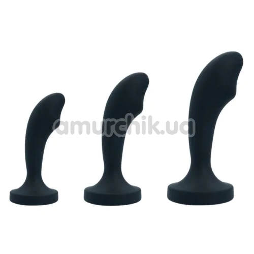 Анальная пробка с красным кристаллом Diamond Anal Trainer Large, черная