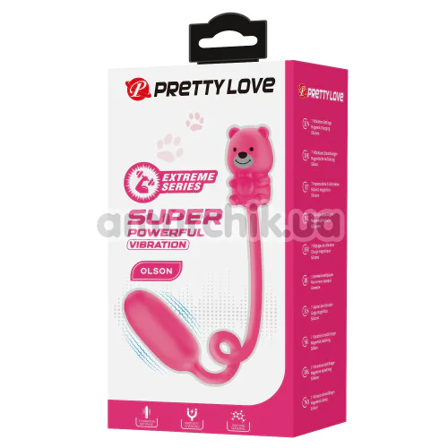 Виброяйцо Pretty Love Olson, розовое