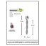 Уретральна вставка з червоним кристалом Penis Plug Jewellery Pin, срібна - Фото №5