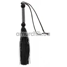 Флоггер Guilty Pleasure Silicone Flogger Whip, черный - Фото №1