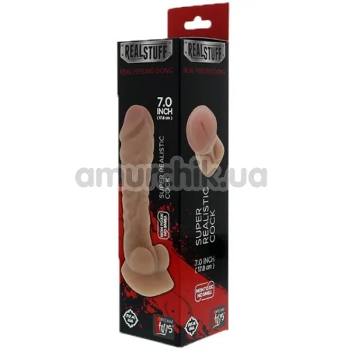Фаллоимитатор Realstuff Super Realistic Cock с открытой головкой