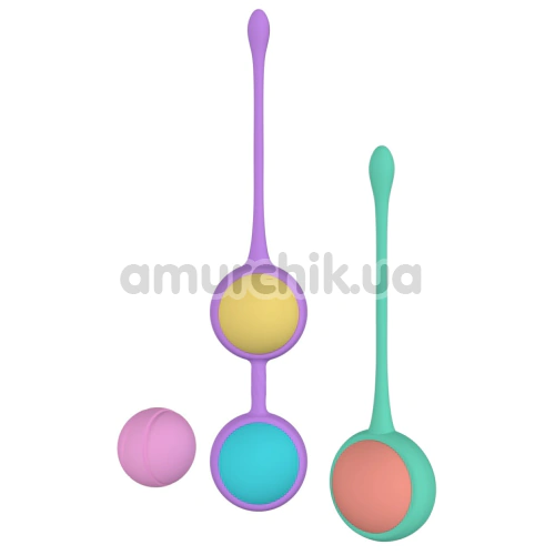 Набор вагинальных шариков Party Color Toys Boly, радужный