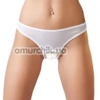 Трусики-стрінги Cotelli Collection Pearl Briefs 2310023 білі - Фото №1