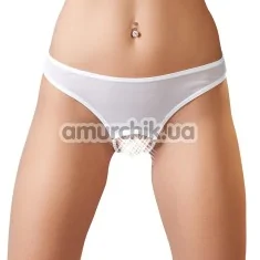 Трусики-стринги Cotelli Collection Pearl Briefs 2310023, белые - Фото №1