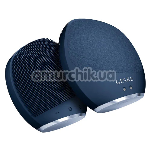 Ультразвуковая щетка для тела Geske Sonic Body Brush 7 in 1, темно-синяя