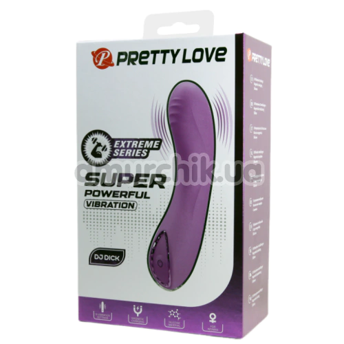 Вібратор для точки G Pretty Love DJ Dick, фіолетовий