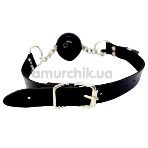 Кляп DS Fetish PU Chain M, черный