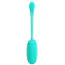 Виброяйцо Pretty Love Kirk Super Soft Silicone, бирюзовое - Фото №1