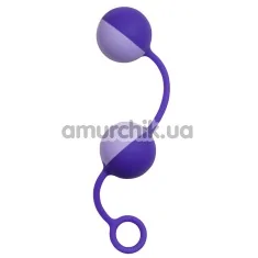 Вагінальні кульки Purrfect Silicone, фіолетові - Фото №1