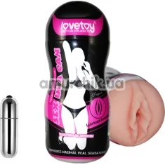 Мастурбатор с вибрацией Sex In A Can Vibra Vagina Lotus Tunnel - Фото №1