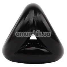 Эрекционное кольцо GK Power Triangle Ring, черное - Фото №1