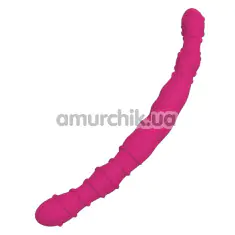 Двокінцевий фалоімітатор Way Of Love Silicone Double Dildo, рожевий - Фото №1