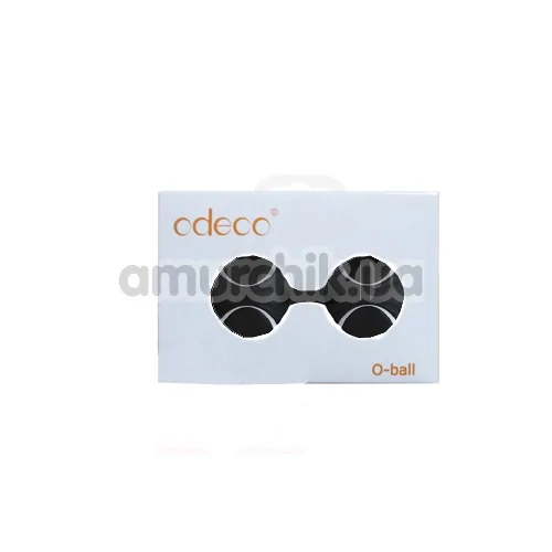 Вагинальные шарики Odeco O-Balls Duo, черные