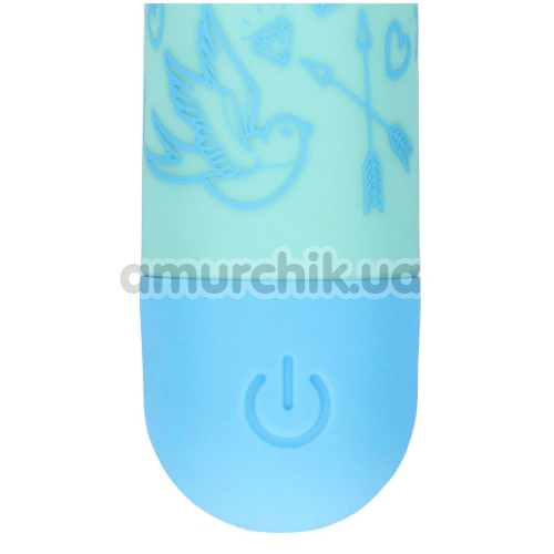 Кліторальний вібратор Shots S-Line Sweet Vibrating Pussy Bullets I'm Drawn To You, бірюзовий