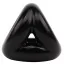 Эрекционное кольцо GK Power Triangle Ring, черное - Фото №1