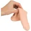 Насадка на пеніс Nature Skin Penis Sleeve with Extension, тілесна - Фото №4