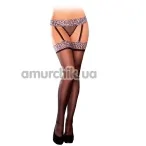 Комплект Garter Belt With Attached Thigh High: панчохи + пояс (модель HH40) - Фото №1