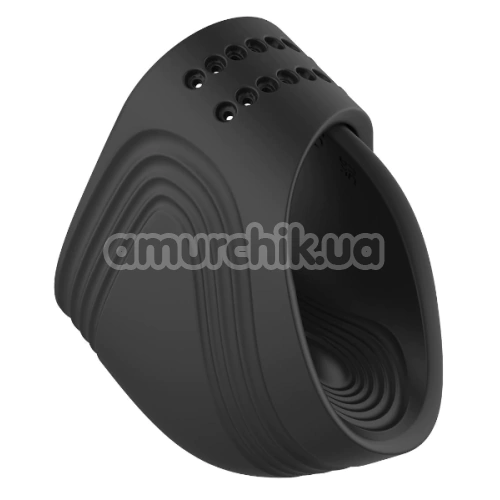 Виброкольцо для члена Ramrod Adjustable Vibrating Cockring, черное