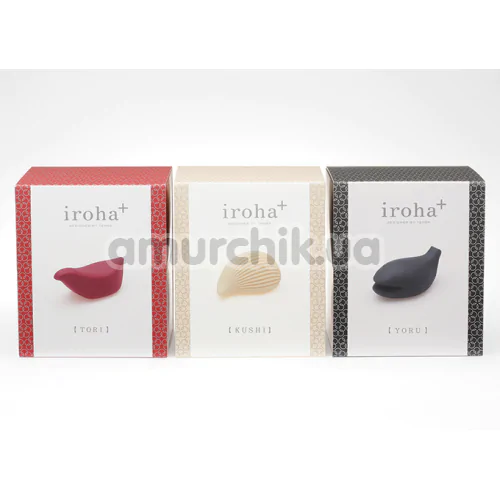 Клиторальный вибратор Tenga Iroha + Tori, бордовый