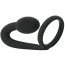 Стимулятор простаты с эрекционным кольцом Master Series Prostatic Play Silicone Cock Ring and Prostate Plug, черный - Фото №4