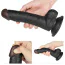 Cтрапон з вібрацією Ingen Easy Strapon Set 7.5 With Balls, чорний - Фото №10