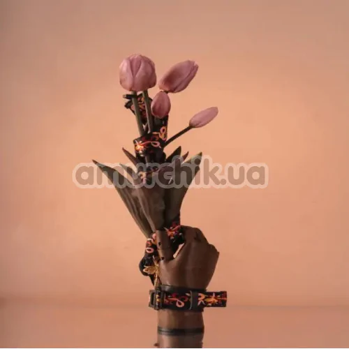 Бондажний набір Lockink Sevanda The Flowering Serpent Leather Bondage Restraint Set 7PC, чорний