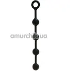 Анальные шарики Silicon Material Anal Beads 13, черные - Фото №1