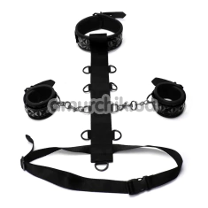 Бондажный набор Whipsmart Diamond Collection 3-piece Adjustable Body Harness Restraint, черный - Фото №1