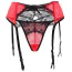 Комплект Star Night Tender Bow Mesh Garter Belt, червоний: пояс для панчіх + трусики-стрінги - Фото №8