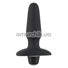 Анальная пробка с вибрацией Sweet Smile Rechargeable Butt Plug, черная - Фото №1