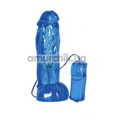 Вибратор Giant Gloss The Big Vibrator, голубой - Фото №1
