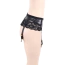 Комплект Star Night Lace Elastic Suspenders, черный: пояс для чулок + трусики-стринги - Фото №3