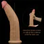 Вибратор с ротацией Dual-Layered Silicone Nature Cock LV410211, телесный - Фото №22