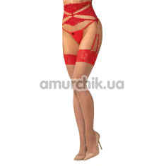 Чулки Obsessive Matildea, телесные - Фото №1