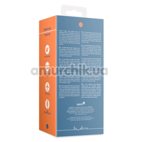 Вибратор Loveline Ribbed Mini Vibrator, синий