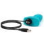 Анальная пробка с вибрацией и ротацией B-Vibe Rimming Plug Petite, бирюзовая - Фото №6