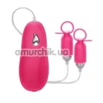 Затискачі для сосків з вібрацією Nipple Play Silicone Vibrating Nipple Pleasurizer, рожеві - Фото №1