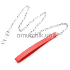 Поводок DS Fetish Leash, красный - Фото №1