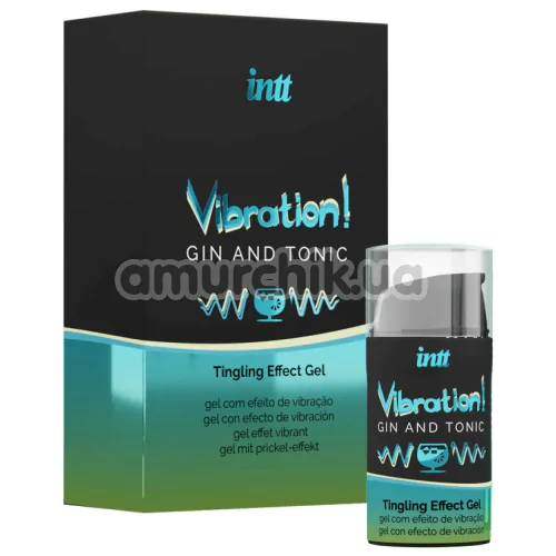 Возбуждающий гель с эффектом вибрации Intt Vibration Gin Tonic Tingling Effect Gel - джин-тоник, 15 мл