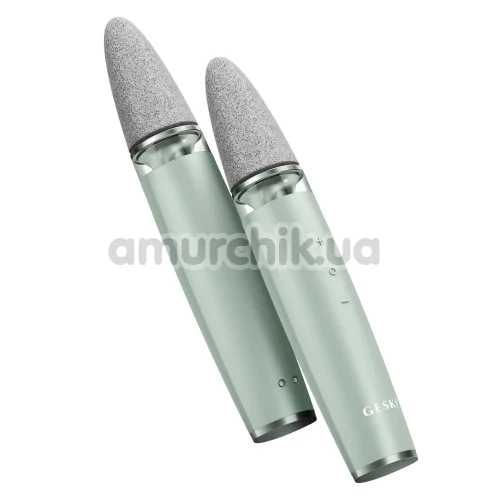 Шлифовальная пилка для стоп с насадками Geske Electric Pumice Foot Smoothing Multi-Pen 8 in 1, зеленая