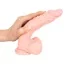Фаллоимитатор Medical Silicone Dildo 21 см, телесный - Фото №5