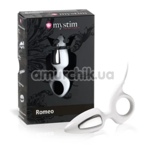 Анальная пробка для электростимуляции Mystim Romeo, серебряная